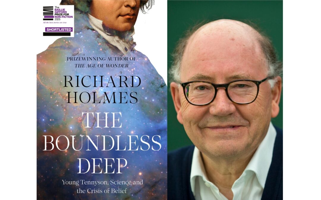 'The Boundless Deep' book cover; portrait of Richard Holmes (c) Jeff Morgan.