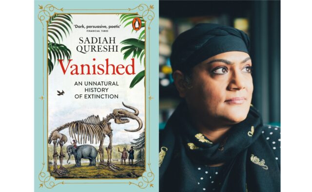'Vanished' book cover with headshot of Sadiah Qureshi (c) Irina Zoteeva.